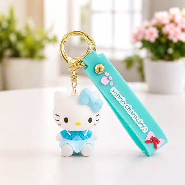 Kitty Silicone Keychain