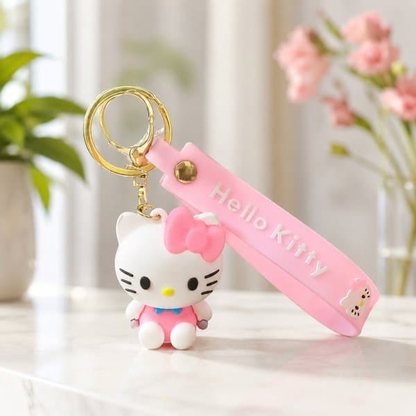 Kitty Silicone Keychain - View 3