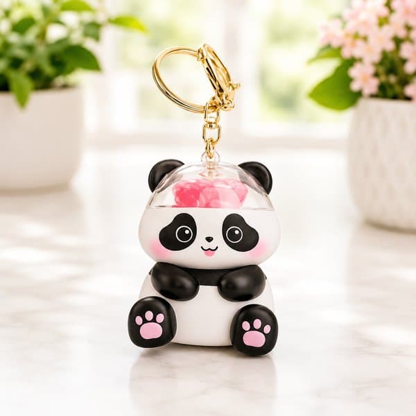 Panda “I Love You” Talking LED Keychain with Light & Sound
