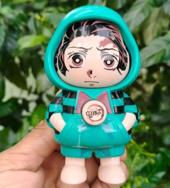 Face Changing Spinning Toy Keychain - Big - View 4