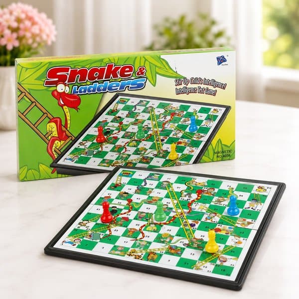 Magnetic Snake & Ladder Board Game