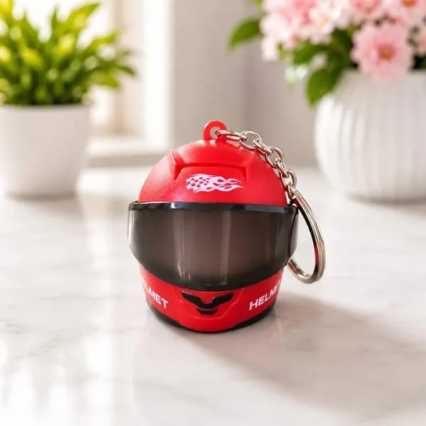 Helmet LED Keychain