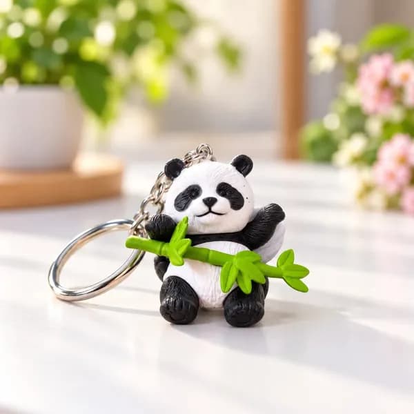 Panda Miniatures Keychain - View 3
