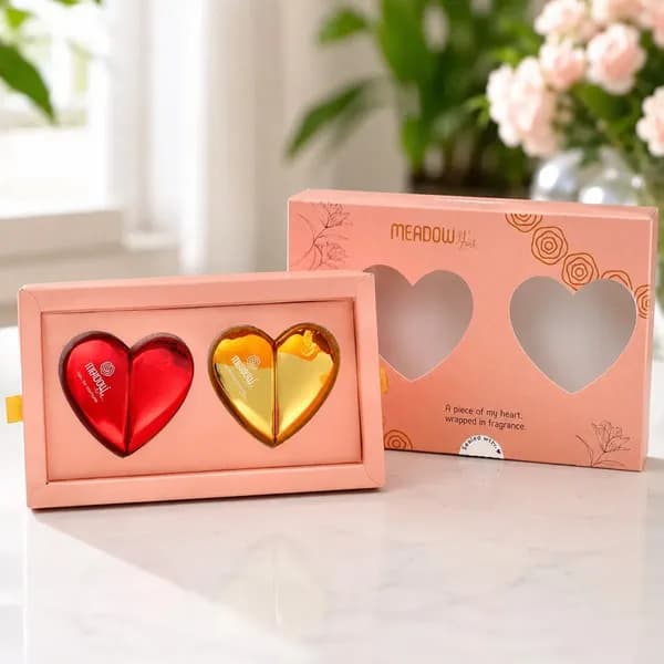 Heart Shape Couple Perfume Set